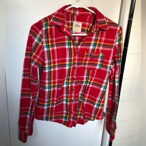Hollister plaid shirt, size Small